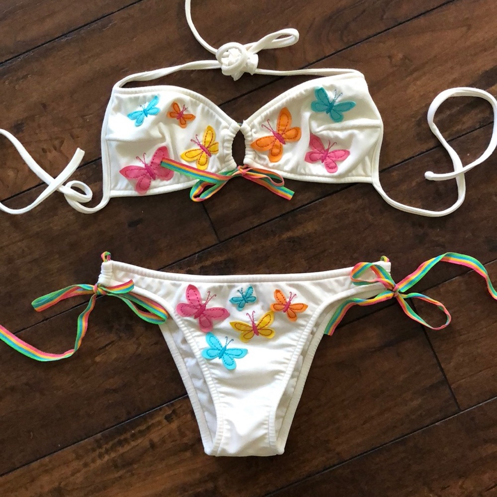 Salinas White Brazilian Bikini